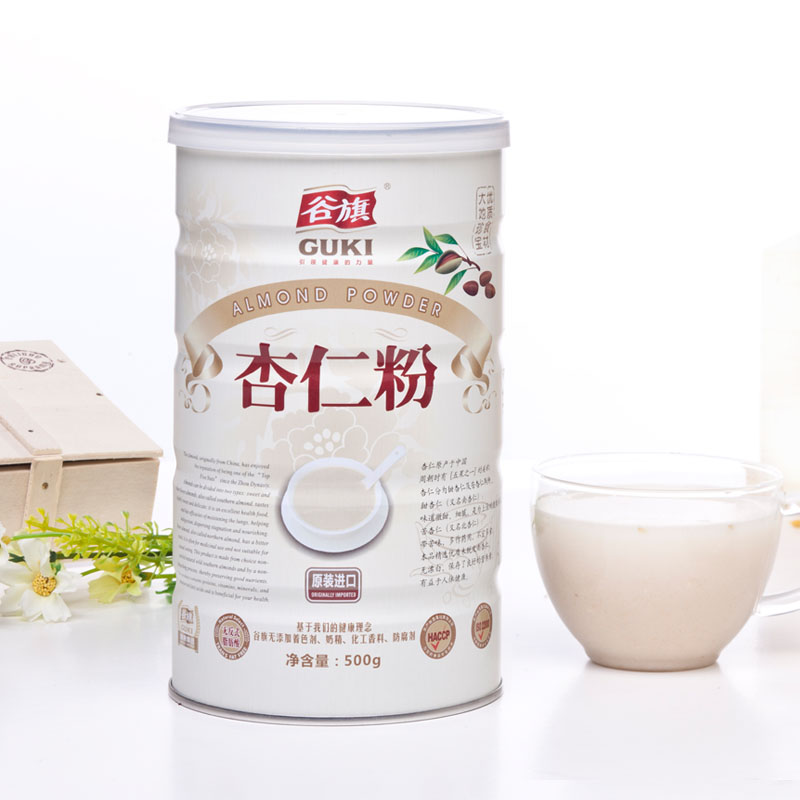 包邮促销台湾谷旗杏仁粉进口天然代餐粉超细烘焙食用可做面膜500g