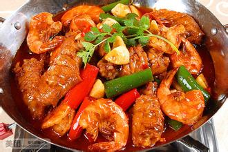 干锅翅中虾(西)