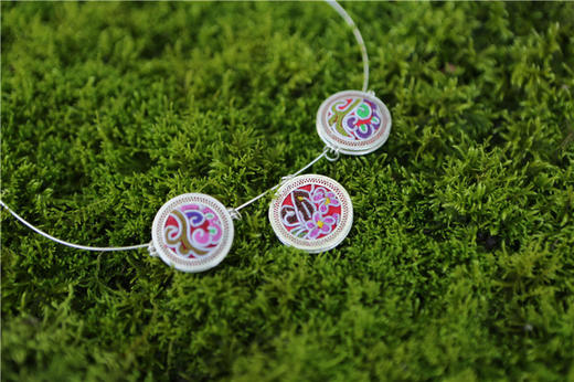 山谷居民品牌苗绣手工拉丝银吊坠/不含链 - 吉光片羽（图案随机） 商品图5