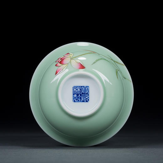 宝瓷林 豆青粉彩夏荷蹲式杯6头茶具 商品图4