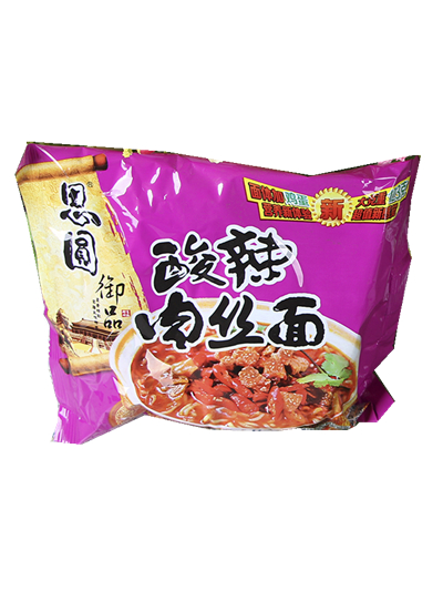 思圆酸辣肉丝面超大快方便面
