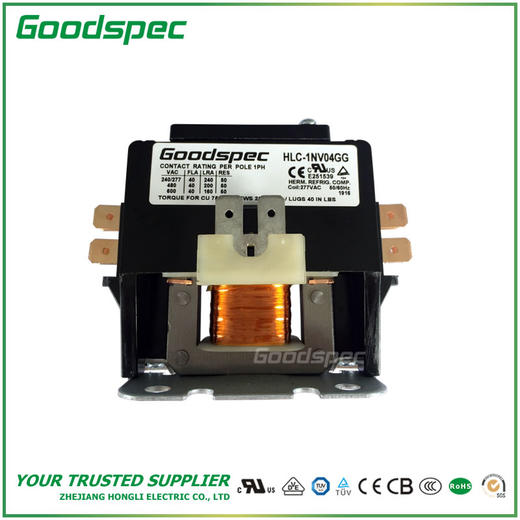 HLC-1NV04GG(1P/40A/277VAC)空调接触器 商品图1