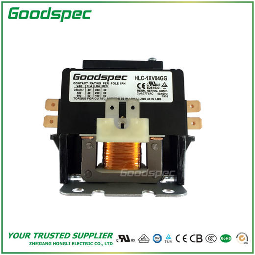 HLC-1XV04GG(1.5P/40A/277VAC)空调接触器 商品图1