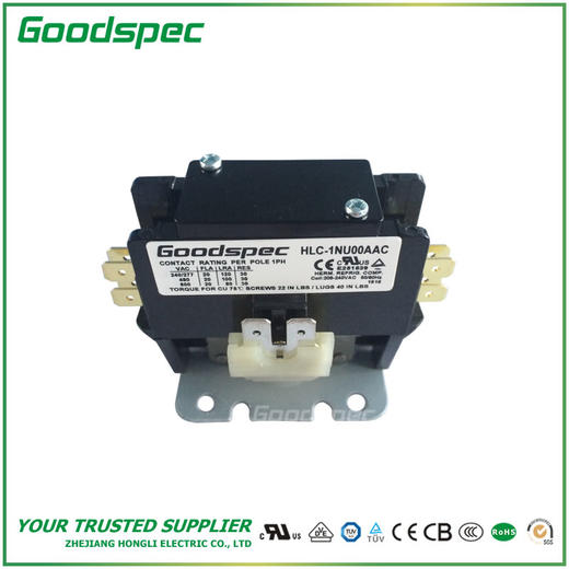 HLC-1NU00AAC(1P/20A/208-240VAC)空调接触器 商品图1