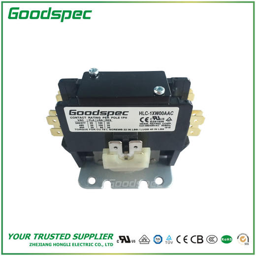 HLC-1XW00AAC(1.5P/20A/380-400VAC)空调接触器 商品图1