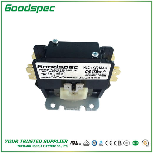 HLC-1XV01AAC(1.5P/25A/277VAC)空调接触器 商品图1