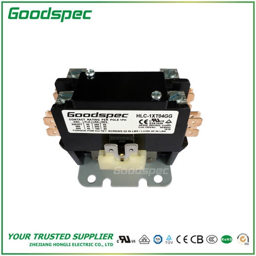 HLC-1XT04GG(1.5P/40A/120VAC)空调接触器 商品图2