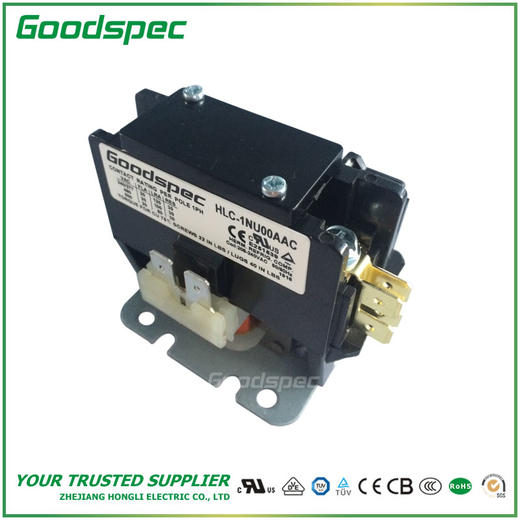 HLC-1NU00AAC(1P/20A/208-240VAC)空调接触器 商品图0
