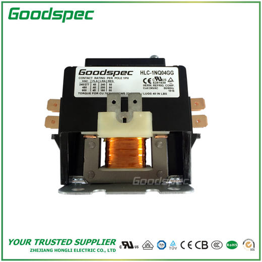 HLC-1NQ04GG(1P/40A/24VAC)空调接触器 商品图1