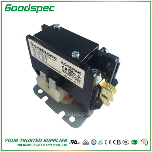HLC-1NU01AAC(1P/25A/208-240VAC)空调接触器 商品图0