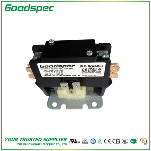 HLC-1NW04GG(1P/40A/380-400VAC)空调接触器 商品图2