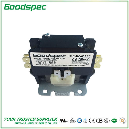 HLC-1NV00AAC(1P/20A/277VAC)空调接触器 商品图1