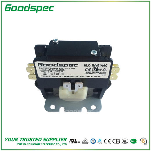 HLC-1NV01AAC(1P/25A/277VAC)空调接触器 商品图1