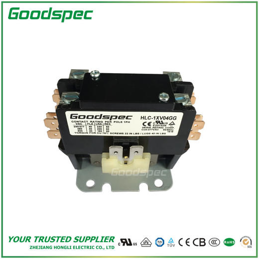 HLC-1XV04GG(1.5P/40A/277VAC)空调接触器 商品图2