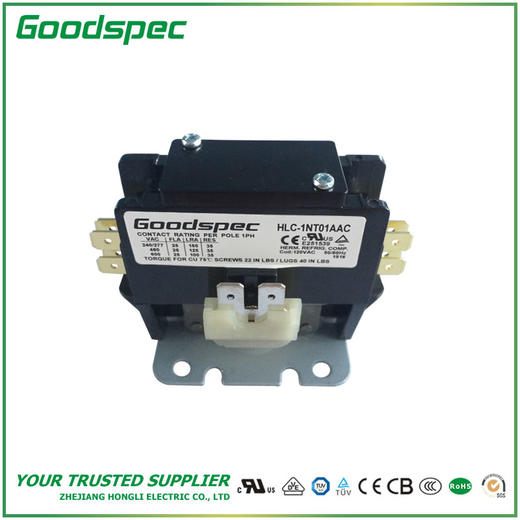HLC-1NT01AAC(1P/25A/120VAC)空调接触器 商品图1