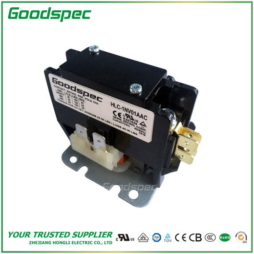 HLC-1NV01AAC(1P/25A/277VAC)空调接触器 商品图0