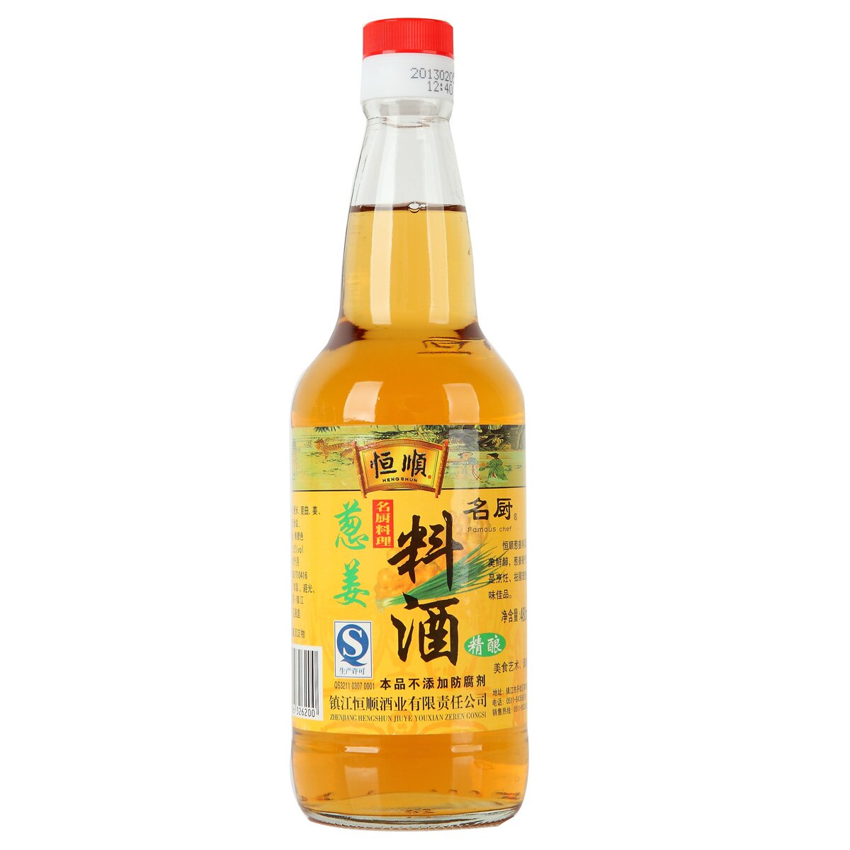 恒顺葱姜精酿料酒480ml/瓶