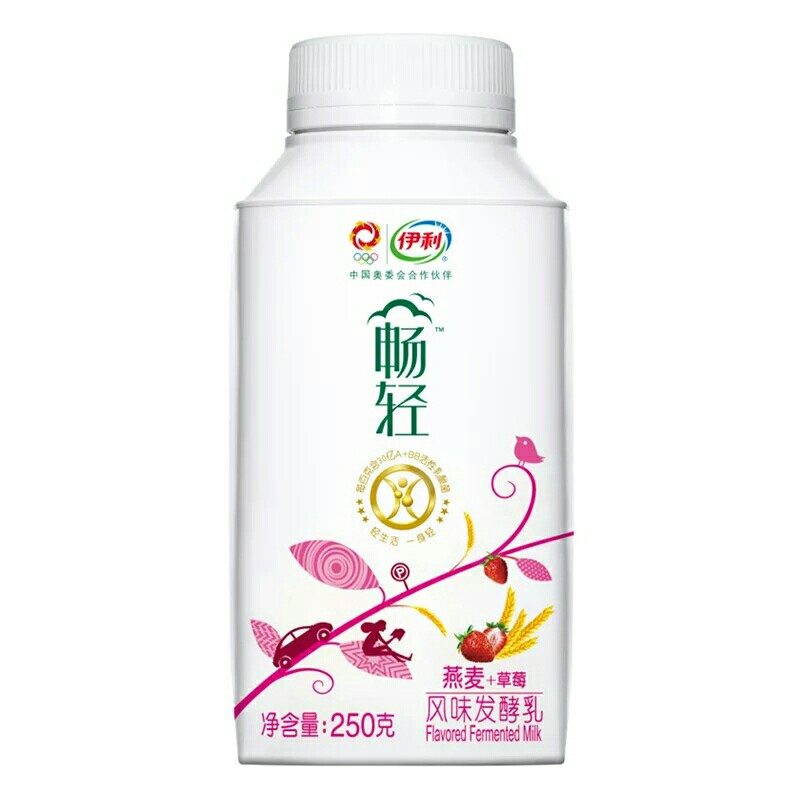 伊利畅轻燕麦 草莓风味发酵乳250ml 102764