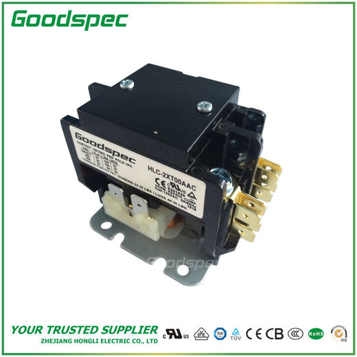 HLC-2XT00AAC(2P/20A/120VAC)空调接触器 商品图0