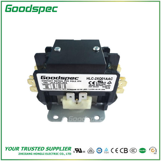 HLC-2XQ01AAC(2P/25A/24VAC)空调接触器 商品图3