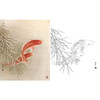 工笔花鸟白描底稿-路雨年-鲤鱼-斗方小品册页-A255 商品缩略图0