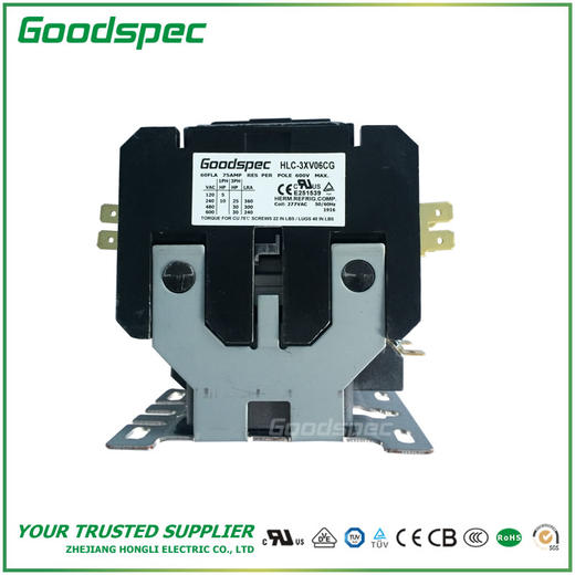 HLC-3XV06CG(3P/60A/277VAC)空调接触器 商品图1