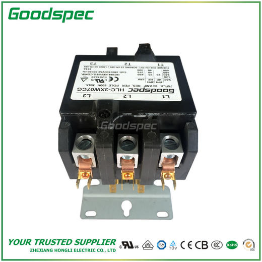 HLC-3XW07CG(3P/75A/380-400VAC)空调接触器 商品图4