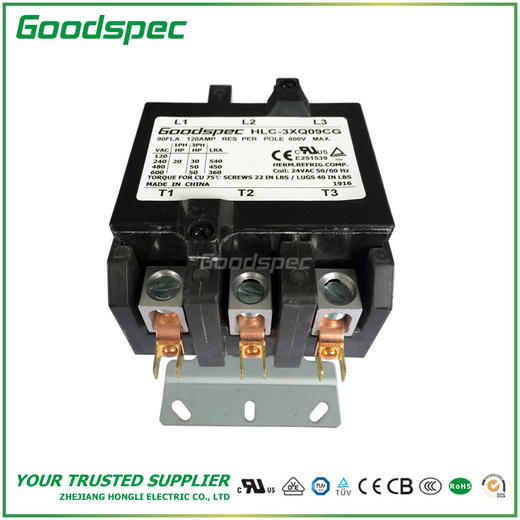 HLC-3XQ09CG(3P/90A/24VAC)空调接触器 商品图2