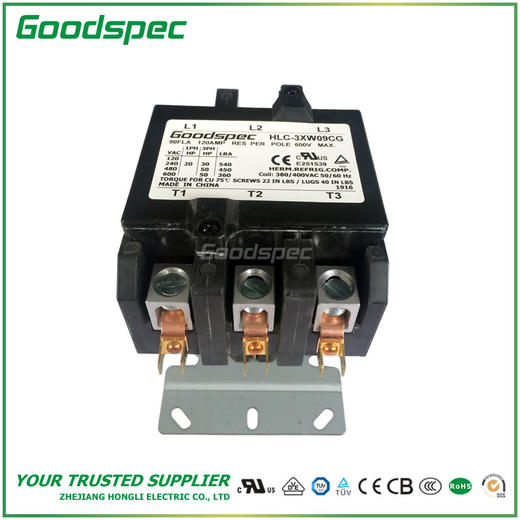 HLC-3XW09CG(3P/90A/380-400VAC)空调接触器 商品图2