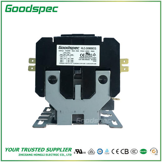 HLC-3XW06CG(3P/60A/380-400VAC)空调接触器 商品图1