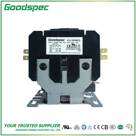 HLC-3XU06CG(3P/60A/208-240VAC)空调接触器 商品图1