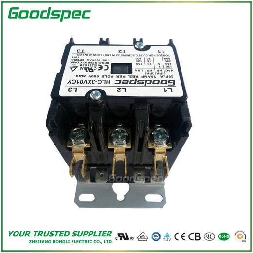 HLC-3XV01CY(3P/25A/277VAC)空调接触器 商品图5