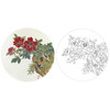 工笔花鸟白描底稿-田希丰牡丹小品-A402 商品缩略图0