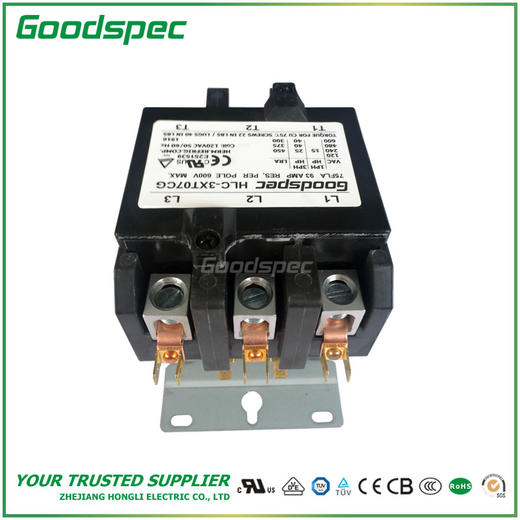 HLC-3XT07CG(3P/75A/120VAC)空调接触器 商品图4