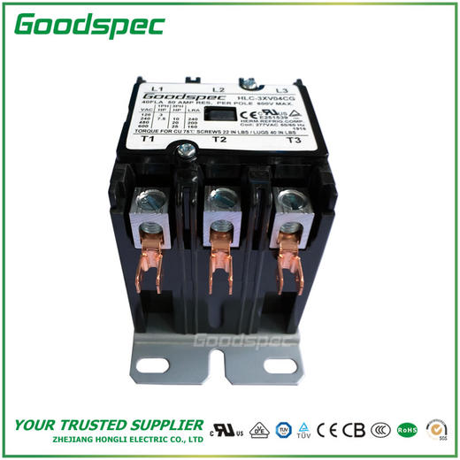 HLC-3XV04CG(3P/40A/277VAC)空调接触器 商品图3
