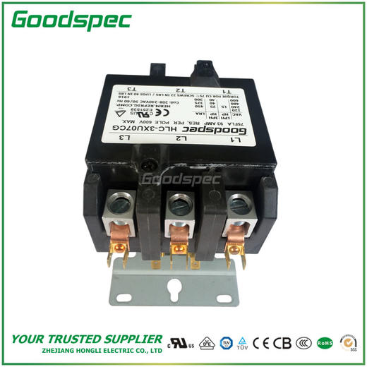 HLC-3XU07CG(3P/75A/208-240VAC)空调接触器 商品图4