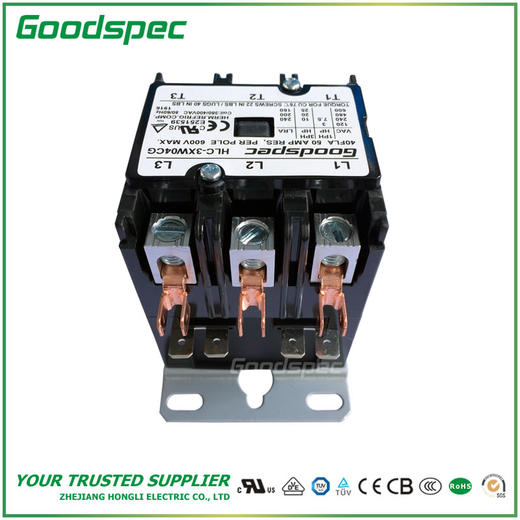 HLC-3XW04CG(3P/40A/380-400VAC)空调接触器 商品图2