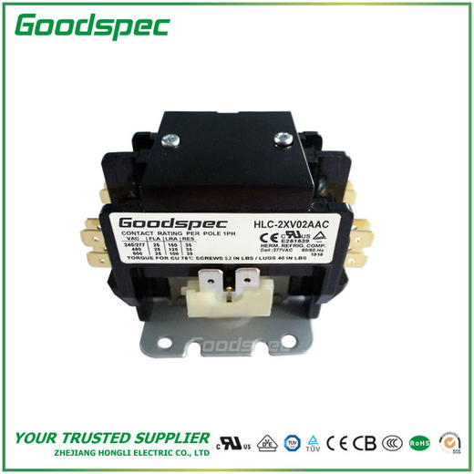 HLC-2XV02AAC(2P/30A/277VAC)空调接触器 商品图3