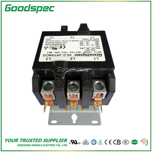 HLC-3XT09CG(3P/90A/120VAC)空调接触器 商品图4