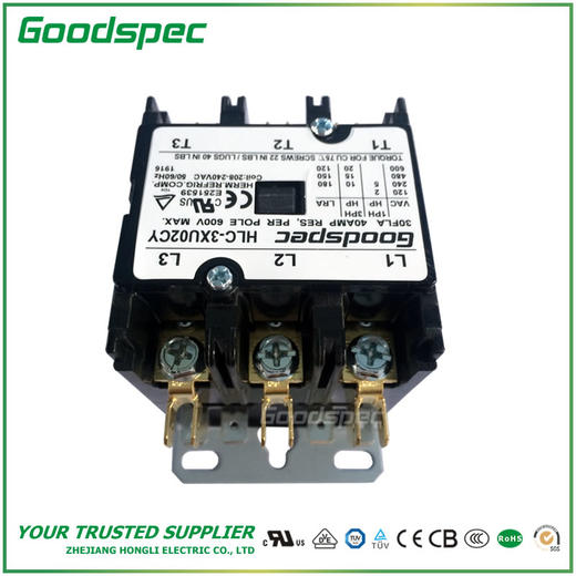 HLC-3XU02CY(3P/30A/208-240VAC)空调接触器 商品图5