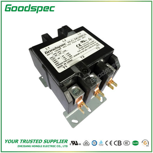 HLC-3XU09CG(3P/90A/208-240VAC)空调接触器 商品图0
