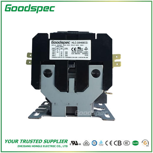 HLC-3XH05CG(3P/50A/480VAC)空调接触器 商品图1