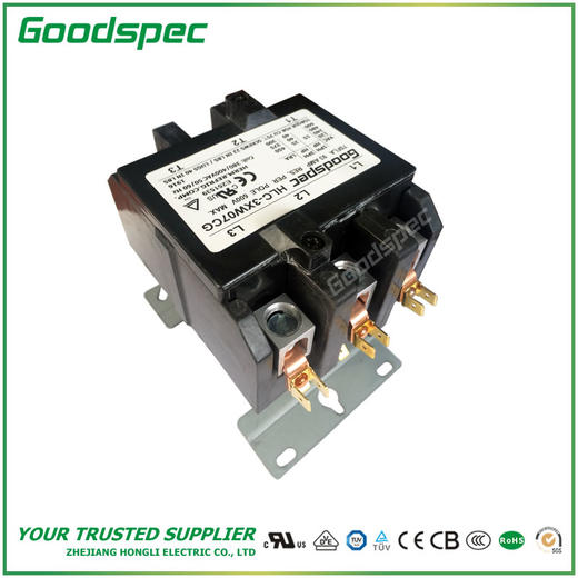 HLC-3XW07CG(3P/75A/380-400VAC)空调接触器 商品图3
