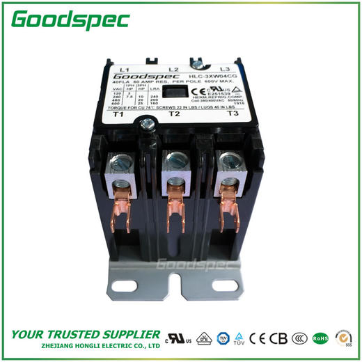 HLC-3XW04CG(3P/40A/380-400VAC)空调接触器 商品图3