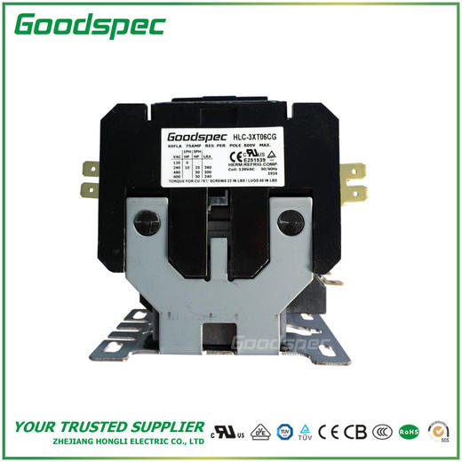 HLC-3XT06CG(3P/60A/120VAC)空调接触器 商品图1