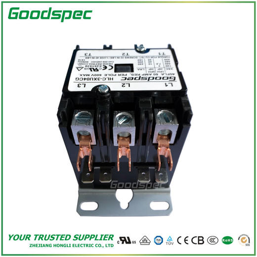 HLC-3XU04CG(3P/40A/208-240VAC)空调接触器 商品图2
