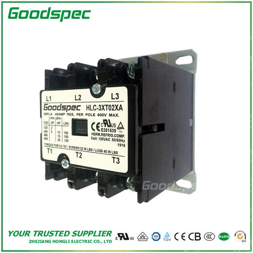 HLC-3XT02XA(3P/30A/120VAC)空调接触器 商品图0