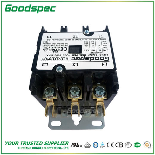 HLC-3XU01CY(3P/25A/208-240VAC)空调接触器 商品图5