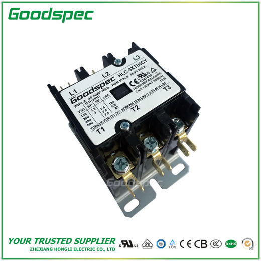 HLC-3XT00CY(3P/20A/120VAC)空调接触器 商品图0