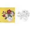 工笔花鸟白描底稿-田希丰牡丹-斗方小品册页-A376 商品缩略图0